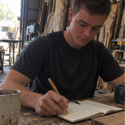 Salvaged Orchard Mango Wood Pen — Handturned Heirloom Writing Instrument