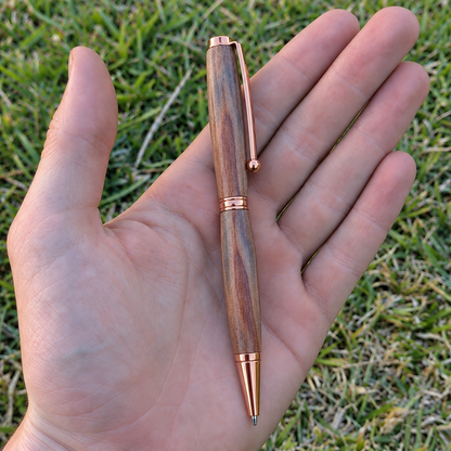 Blue Gum Cyclone-Salvaged Wooden Slimline Pen – Premium Lifetime Edition