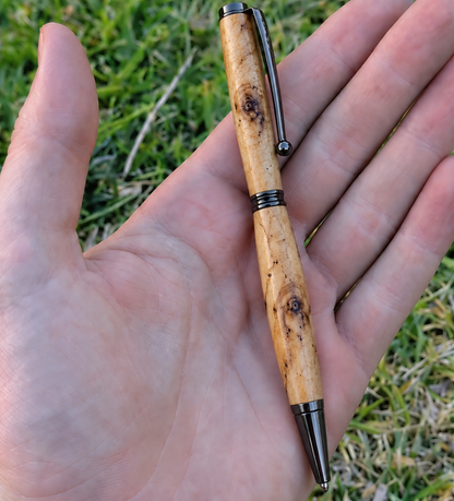 The Queensland Maple Pen — Hand-Turned Lifetime Edition