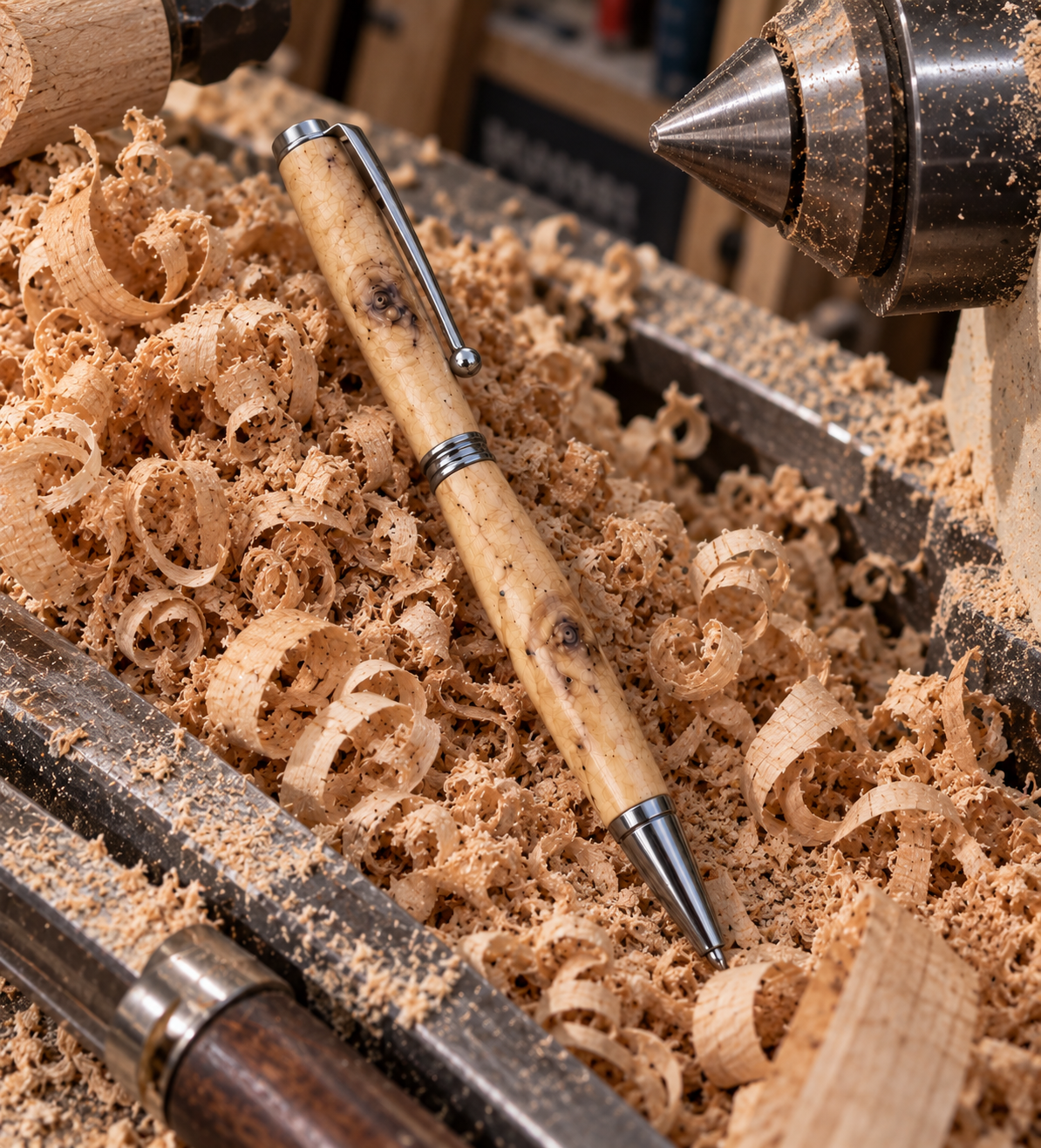 The Queensland Maple Pen — Hand-Turned Lifetime Edition