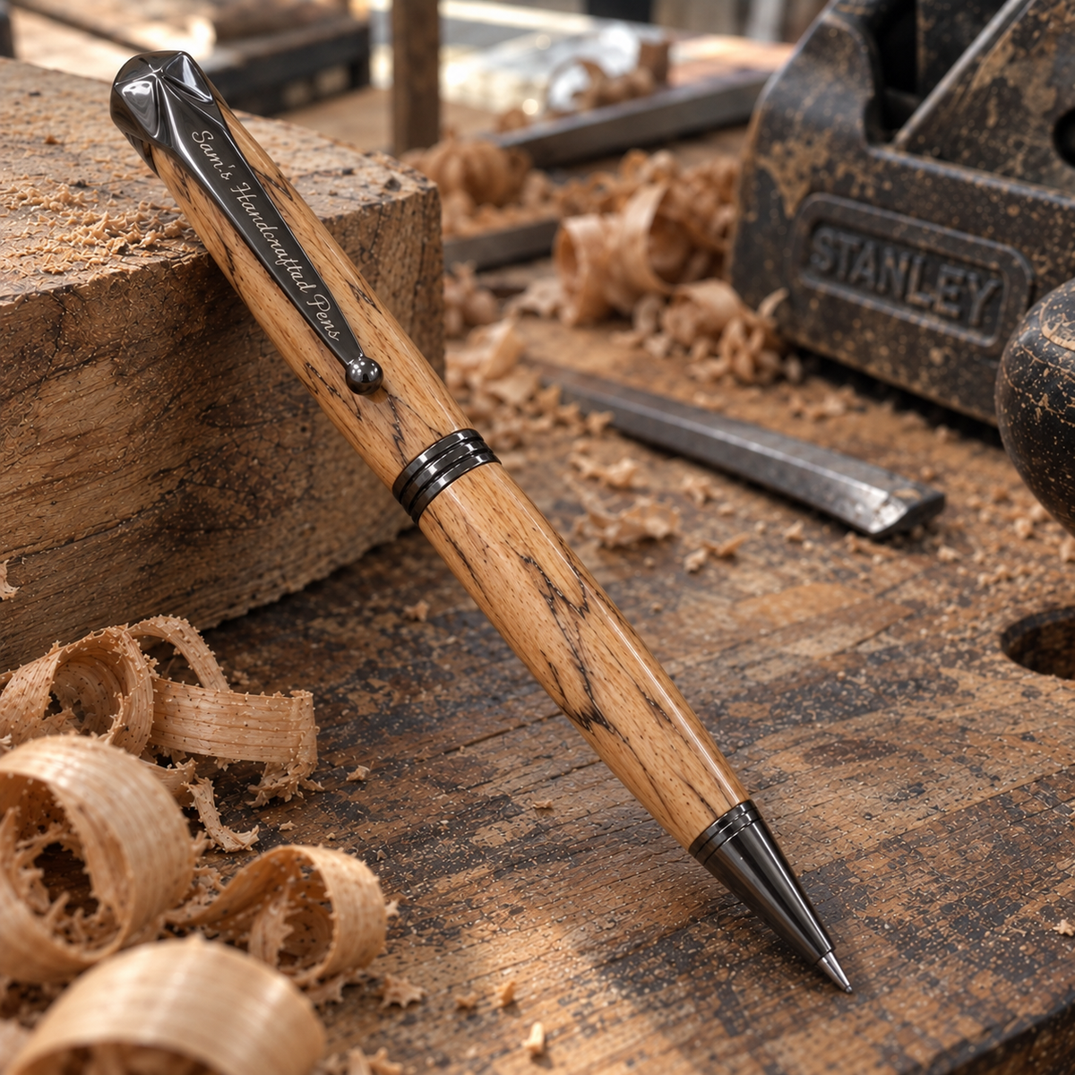 Salvaged Orchard Mango Wood Pen — Handturned Heirloom Writing Instrument