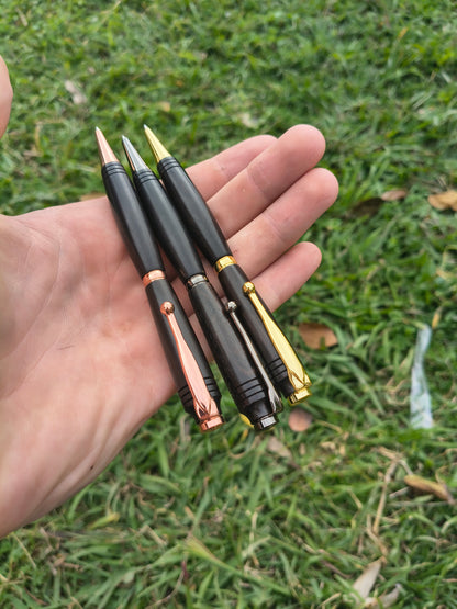 Ebony Wood Slimline Pen – Premium Lifetime Edition