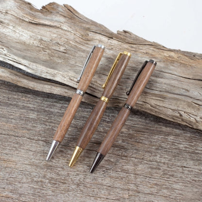 Blue Gum Cyclone-Salvaged Wooden Slimline Pen – Premium Lifetime Edition