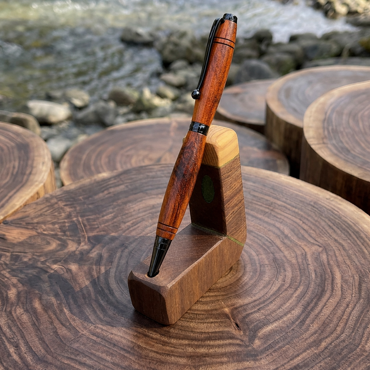 Rosewood Slimline Pen – Premium Lifetime Edition