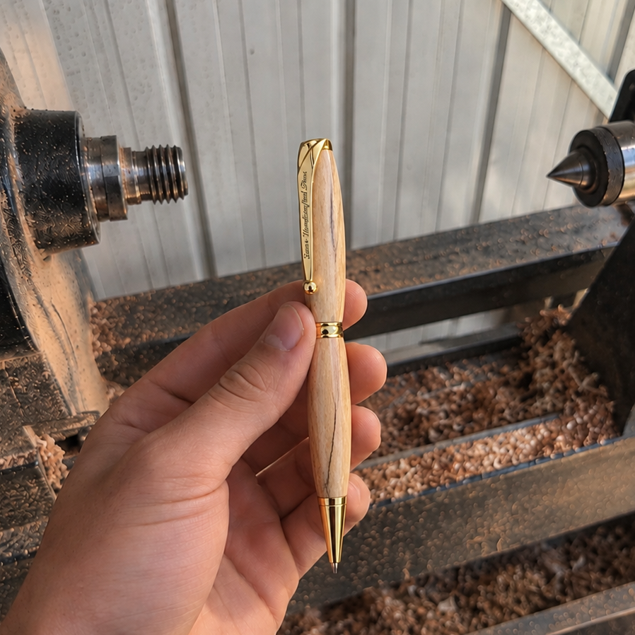 Salvaged Orchard Mango Wood Pen — Handturned Heirloom Writing Instrument