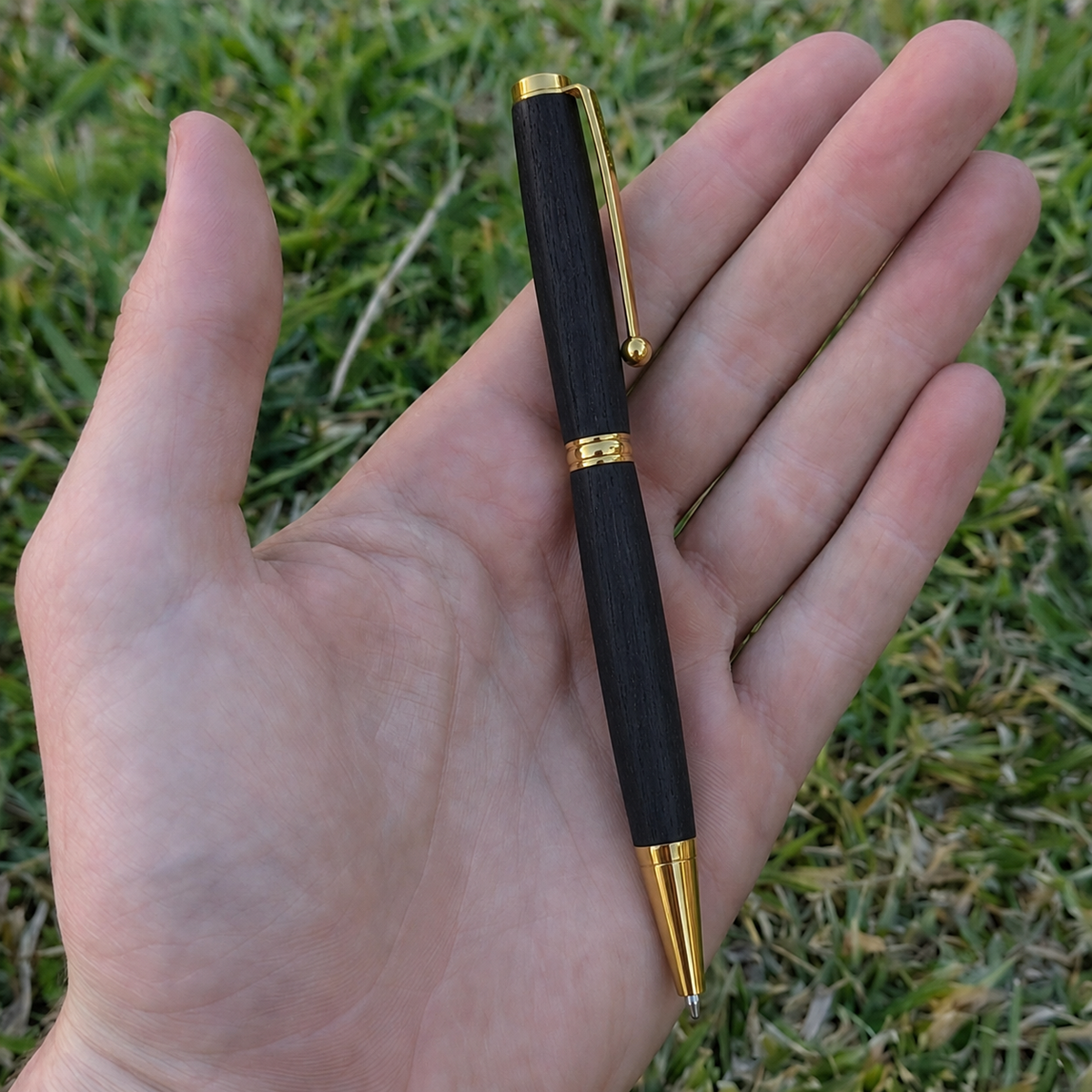 Ebony Wood Slimline Pen – Premium Lifetime Edition