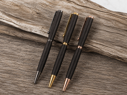 Ebony Wood Slimline Pen – Premium Lifetime Edition