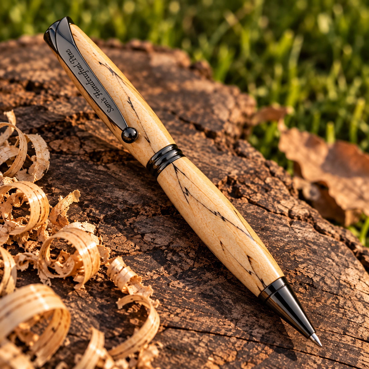 Salvaged Orchard Mango Wood Pen — Handturned Heirloom Writing Instrument