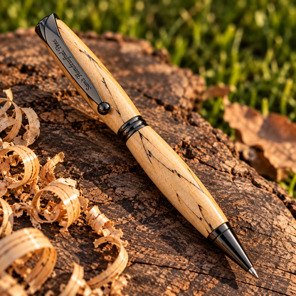 Salvaged Orchard Mango Wood Pen — Handturned Heirloom Writing Instrument