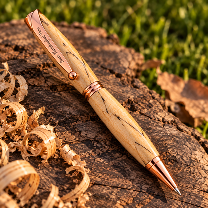 Salvaged Orchard Mango Wood Pen — Handturned Heirloom Writing Instrument