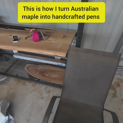 The Queensland Maple Pen — Hand-Turned Lifetime Edition